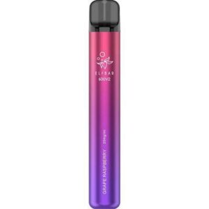Vaper desechable ELFBAR 600V2 Grape Raspberry 20MG