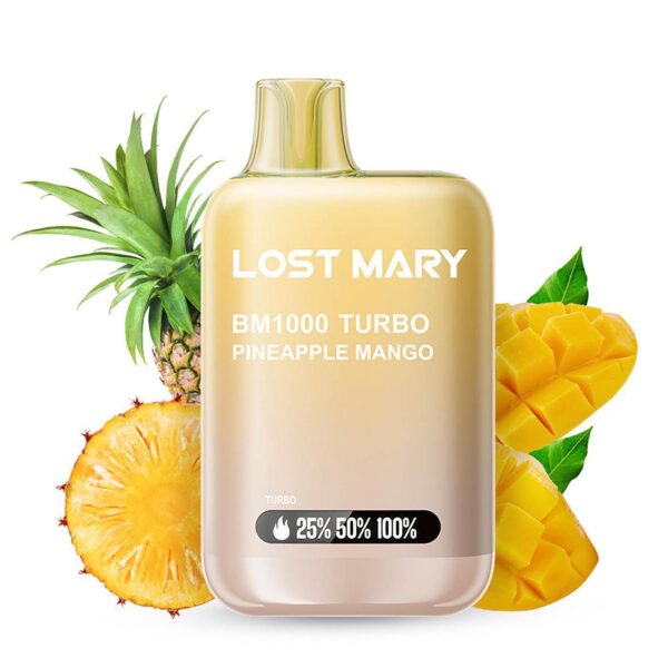 Vaper Lost Mary BM1000 TURBO Pineapple Mango 20mg