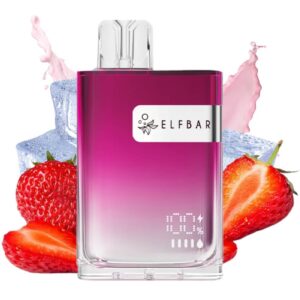 Vaper desechable ELFBAR CR8000 Strawberry Ice Sin Nicotina