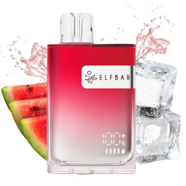 Vaper desechable ELFBAR CR8000 Watermelon Ice Sin Nicotina