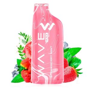 Vaper desechable Bud Vape Wave 800 Strawberry Mint 20 MG