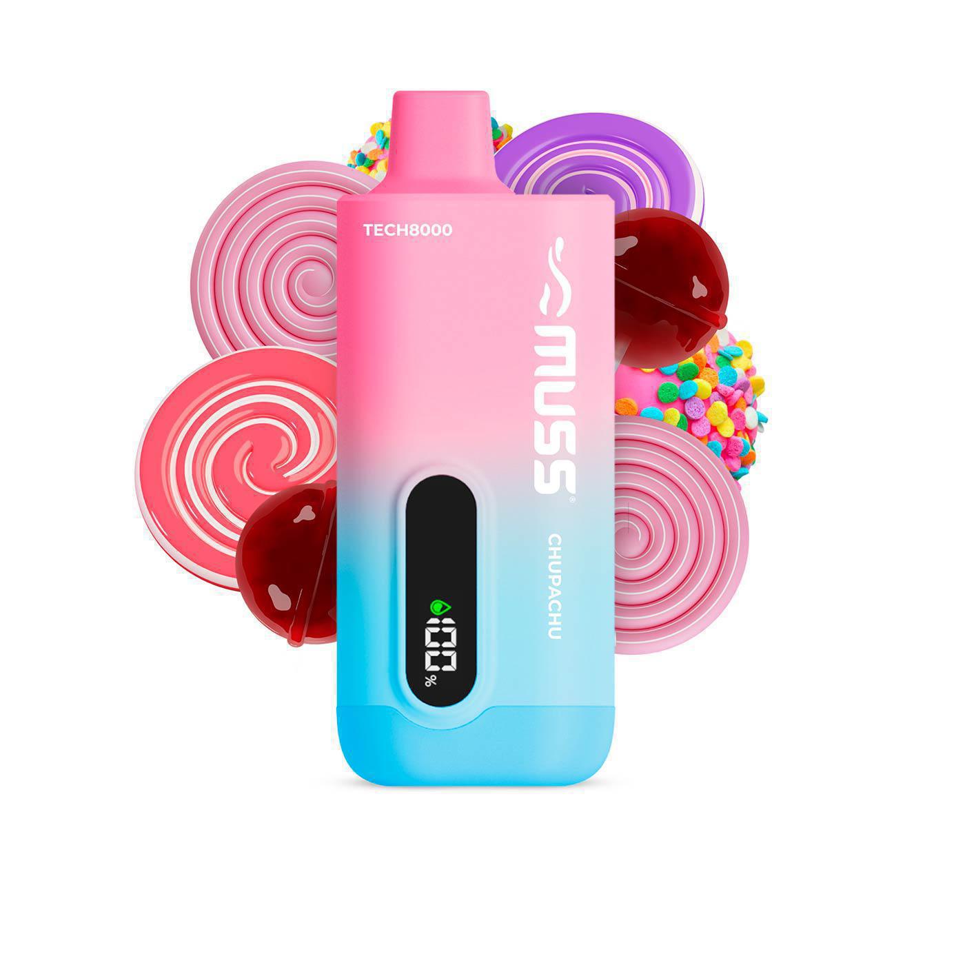 Muss Tech 8000 Chupachu Sin Nicotina 15ML