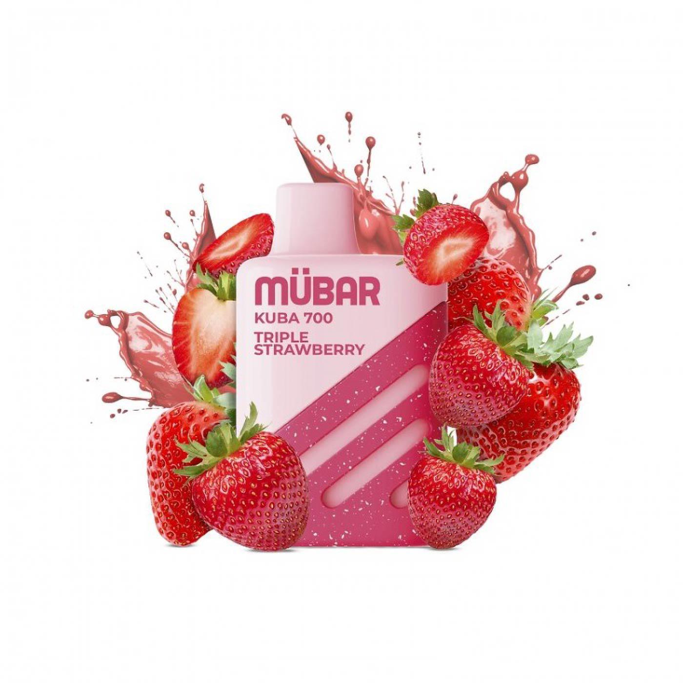 Mübar Kuba 700 Triple Strawberry 20mg