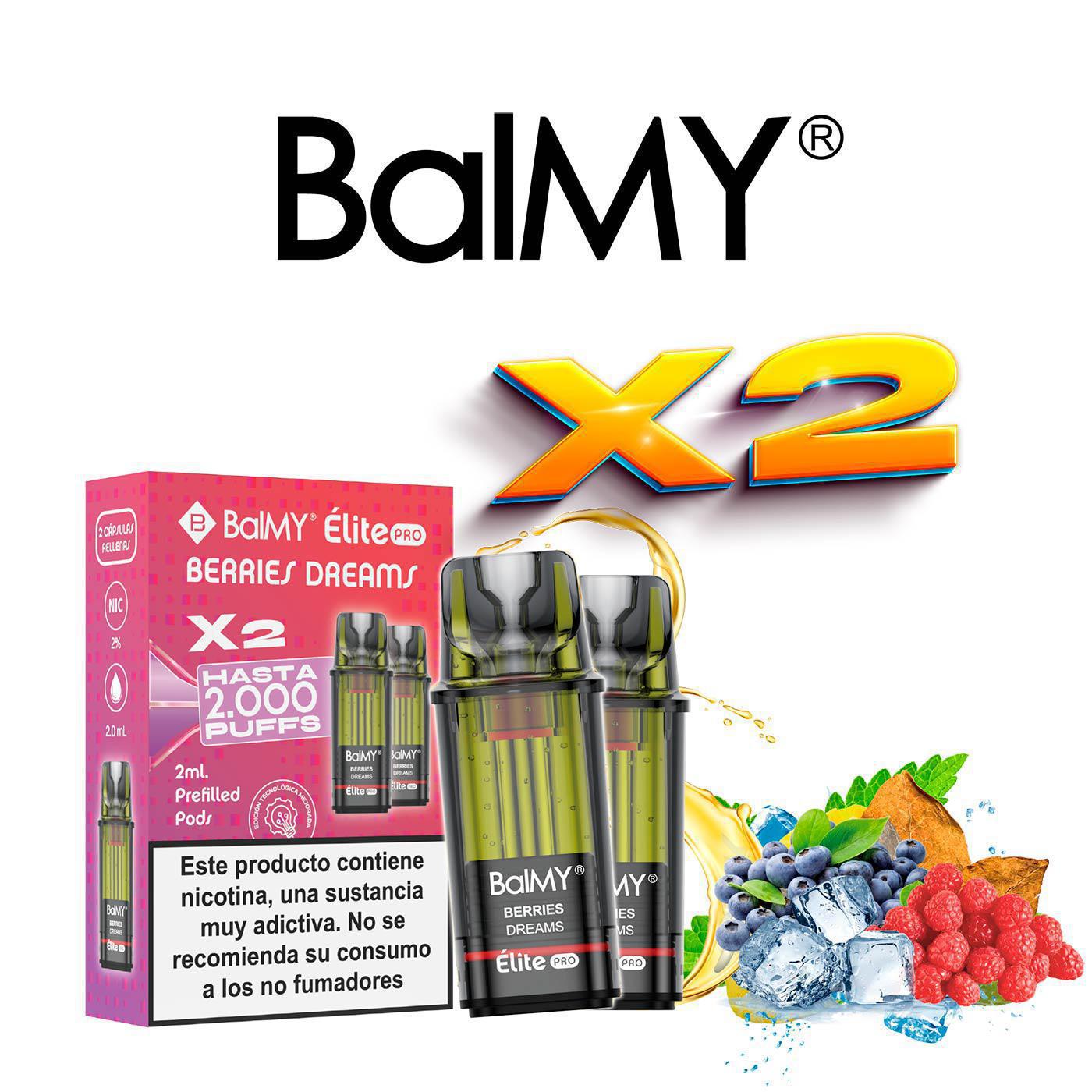 Cartucho BalMY Élite Pro Berries Dreams (Pack 2 Unidades)