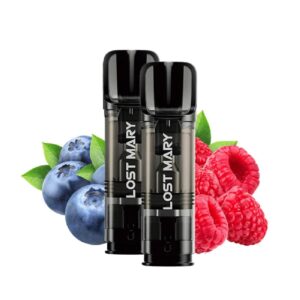 Cápsulas Lost Mary Tappo Pro Blueberry Sour Raspberry Sin Nicotina ( Pack 2 unidades)