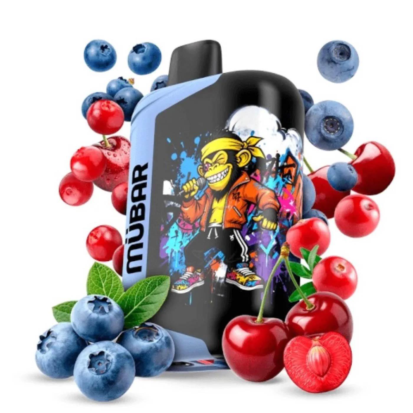 Mübar Eden Beast 50K Blueberry Cherry Cramberry Sin Nicotina 18ML