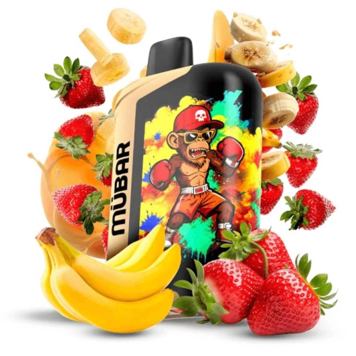Mübar Eden Beast 50K Strawberry Banana Sin Nicotina 18ML