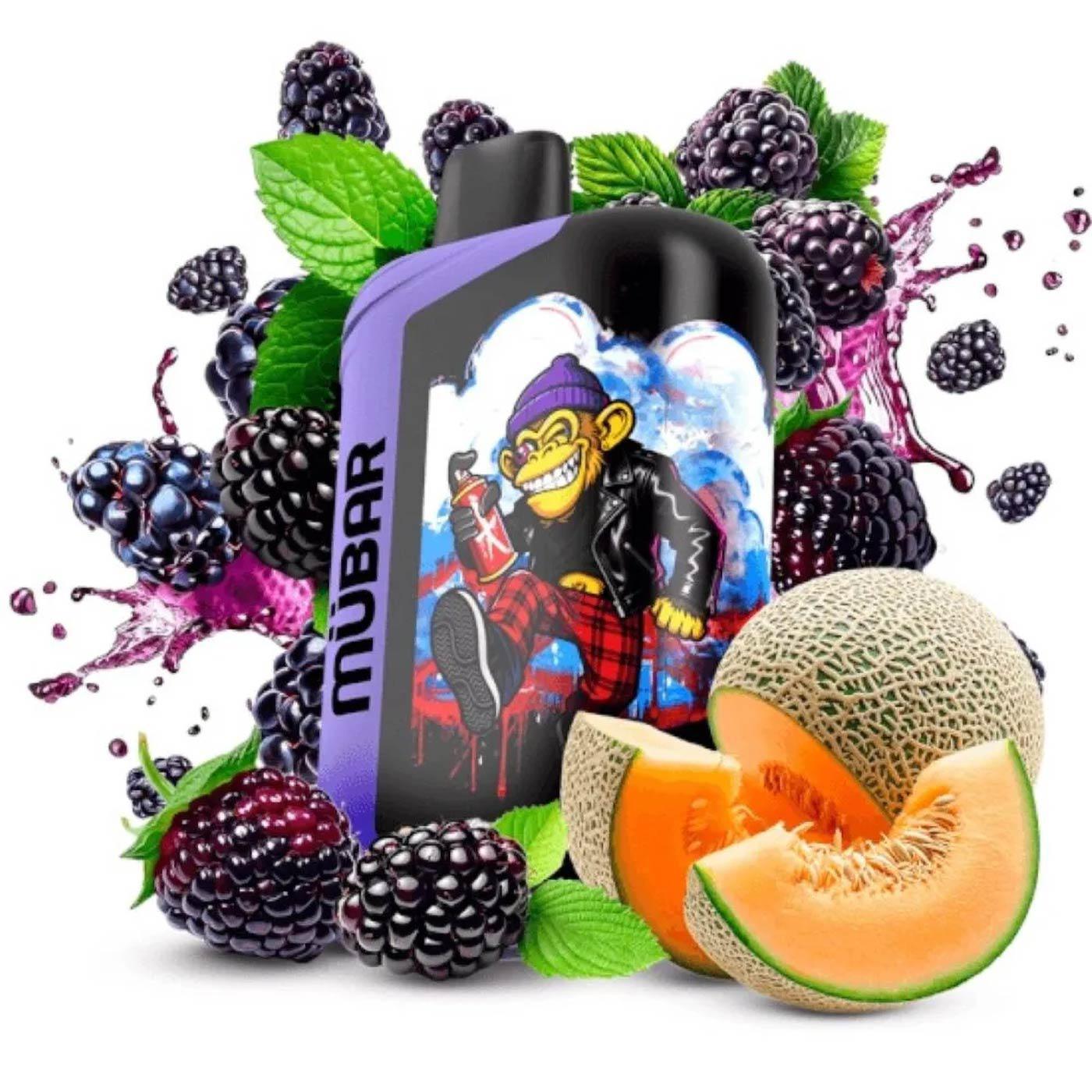 Mübar Eden Beast 50K Blackberry Melon Mint Sin Nicotina 18ML