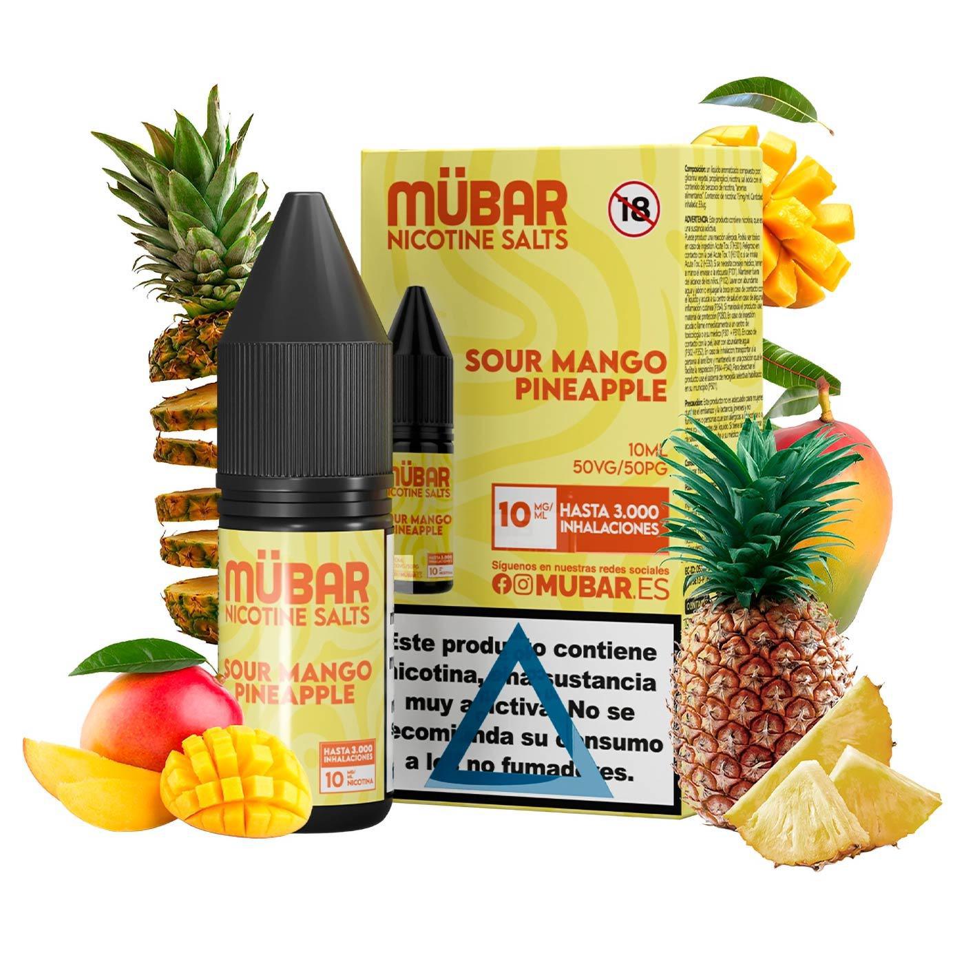 Sales de Nicotina Mübar Sour Mango Pineapple 10mg