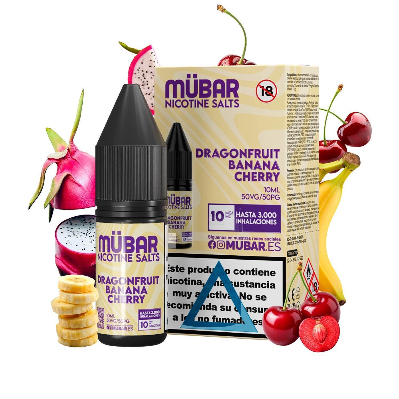 Sales de Nicotina Mübar Dragonfruit Banana Cherry 10mg