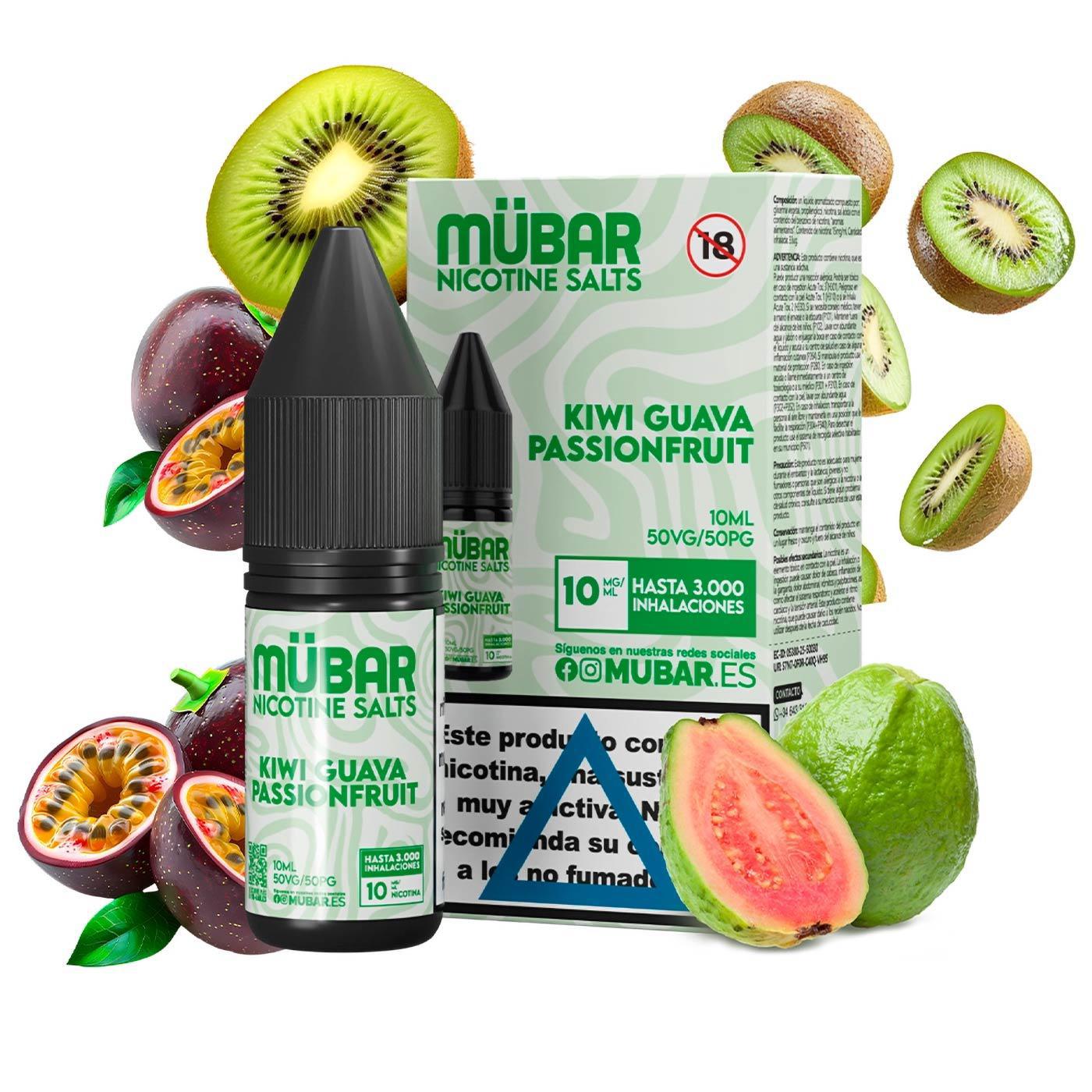 Sales de Nicotina Mübar Kiwi Guava Passionfruit 10mg