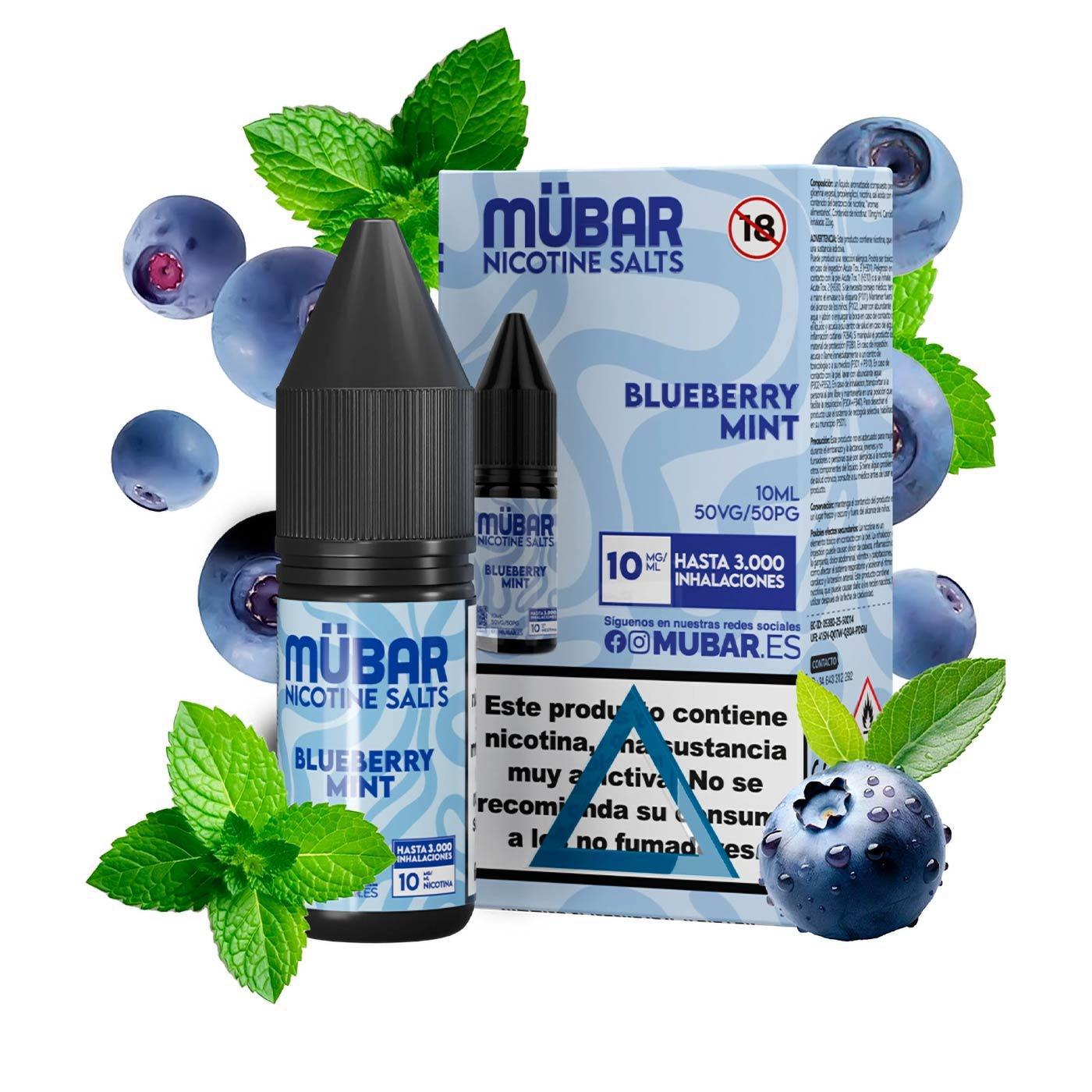 Sales de Nicotina Mübar Blueberry Mint 10mg
