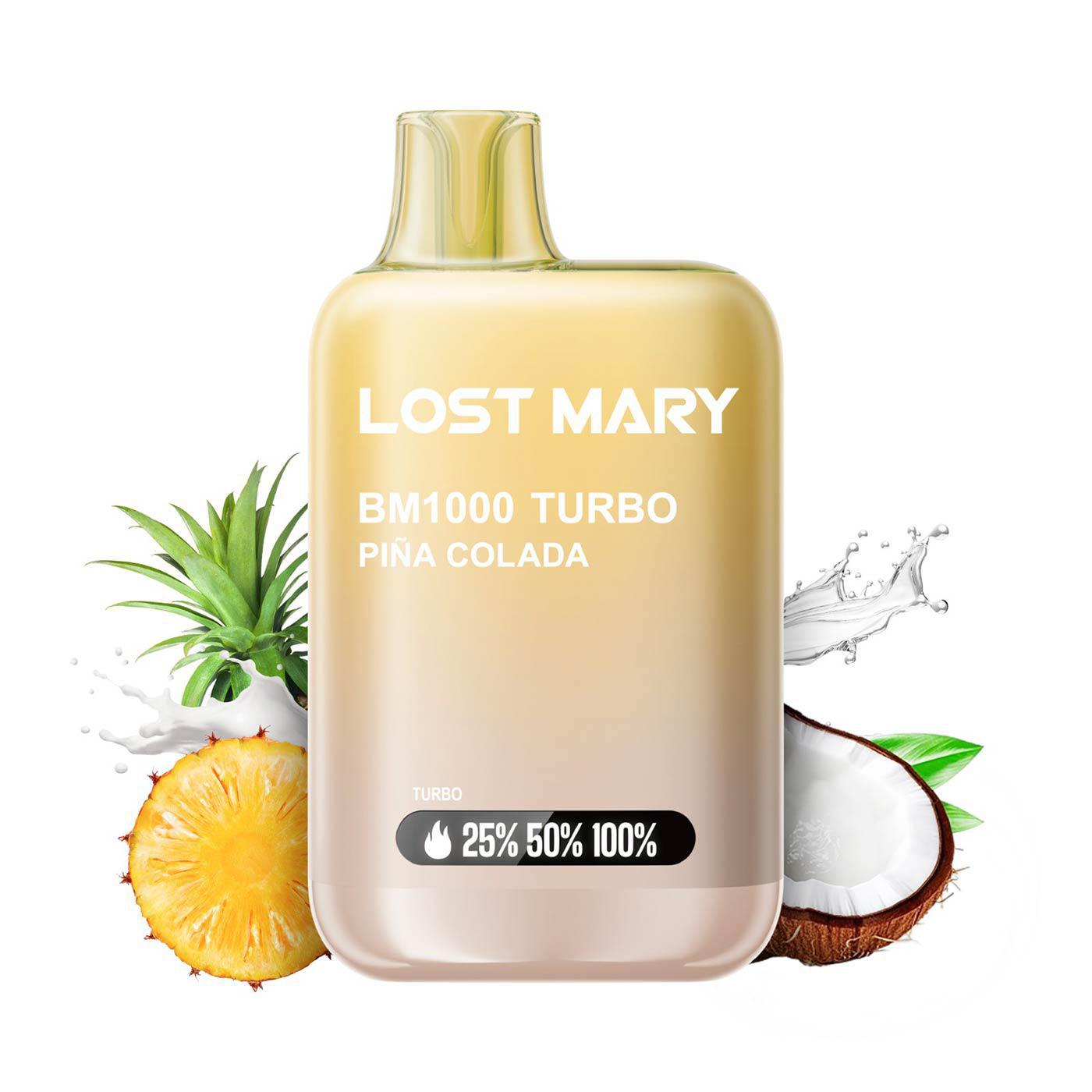 Vaper Lost Mary BM1000 TURBO Piña Colada 20mg