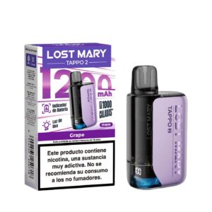Vaper recargable Lost Mary Tappo 2 Kit Grape 20MG