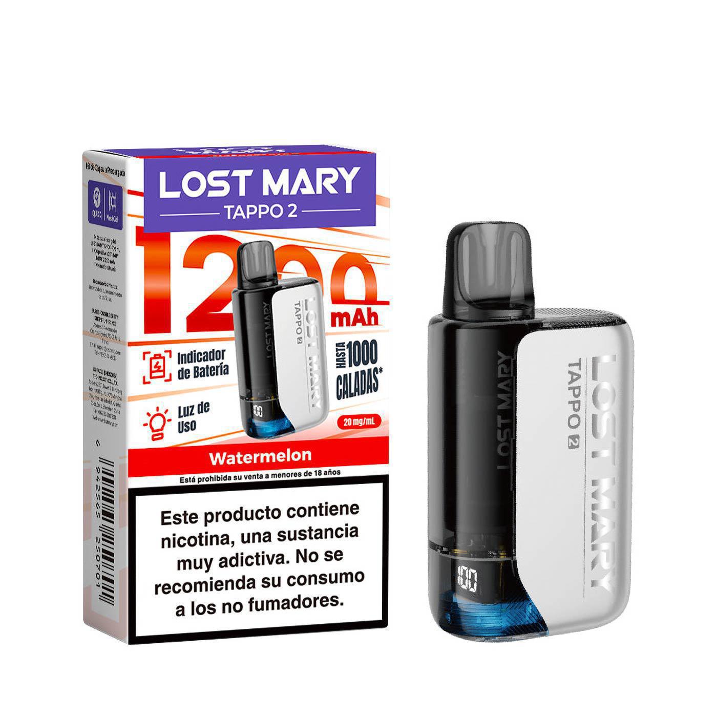 Vaper recargable Lost Mary Tappo 2 Kit Watermelon 20MG