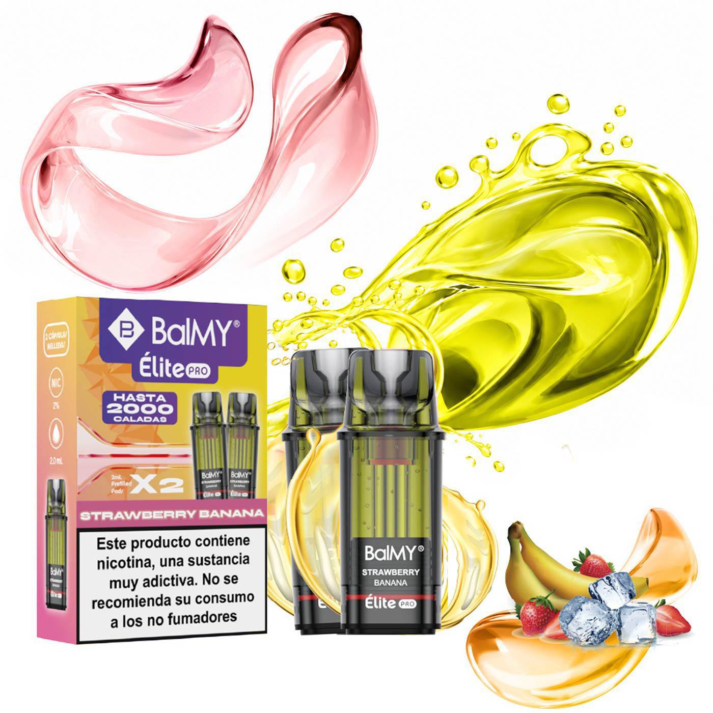 Cartucho BalMY Élite Pro Strawberry-Banana (Pack 2 Unidades)