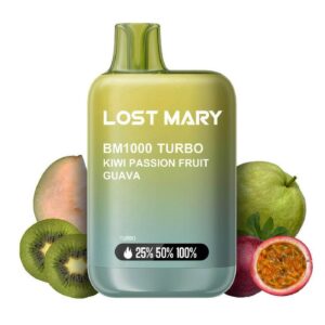 Vaper Lost Mary BM1000 TURBO Kiwi Passion Fruit Guava 20mg