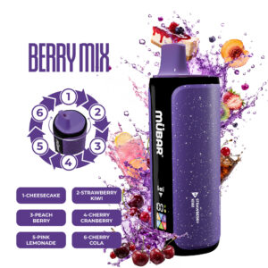Mübar 6 en 1 240K Berry Mix Sin Nicotina