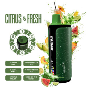 Mübar 6 en 1 240K Citrus Fresh Sin Nicotina